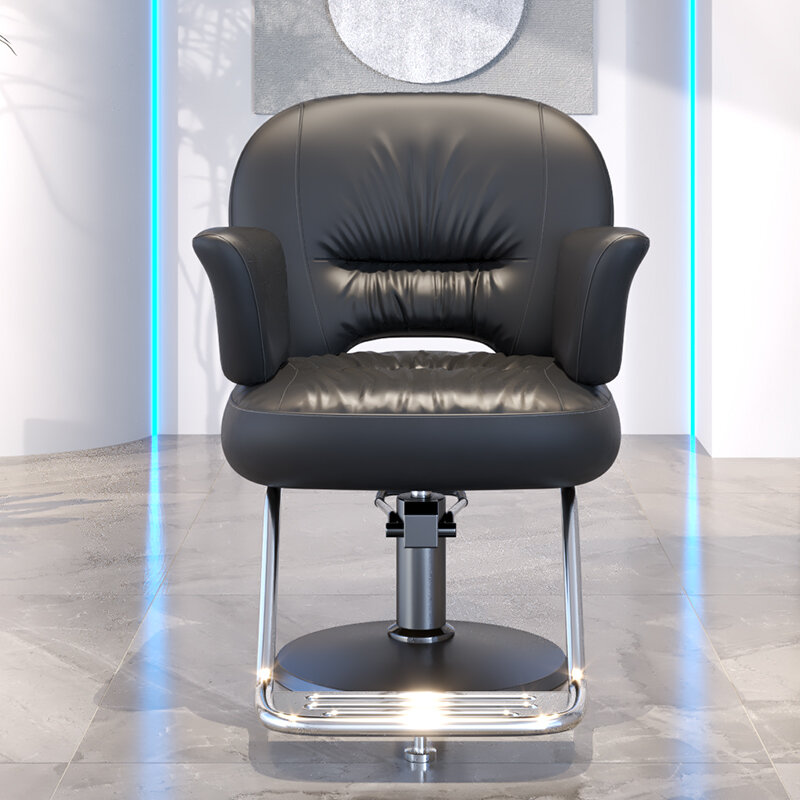 Kursi tukang cukur roda gulung antik, dudukan penata rambut hidrolik, kursi Salon frisurstuhl YX50BC