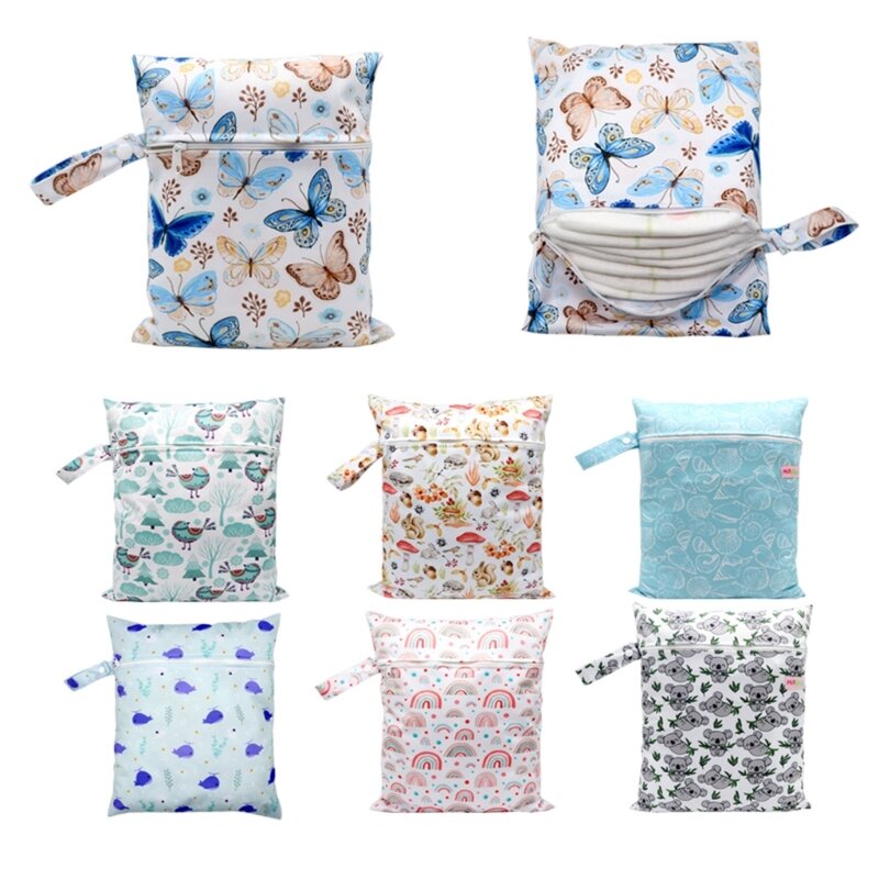 B2EB Lightweight & Foldable Baby Diaper Bag with Cartoon Print Design Stroller Pack