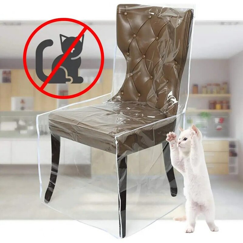 Long Lasting  Good Clear Dining Room Chair Cover Protector No Odor Chair Cover Scratch-resistant   Home Supplies