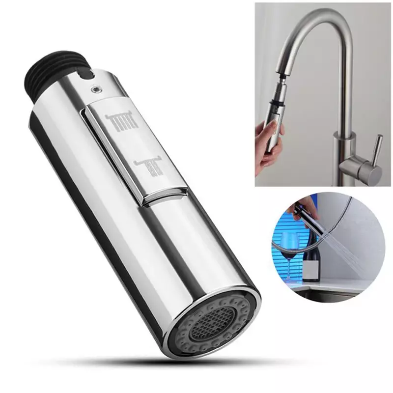 Tête de robinet de cuisine G1/2, buse de douche extractible, pulvérisateur, remplacement de robinet d'évier de salle de bains, accessoires de tête d'aérateur