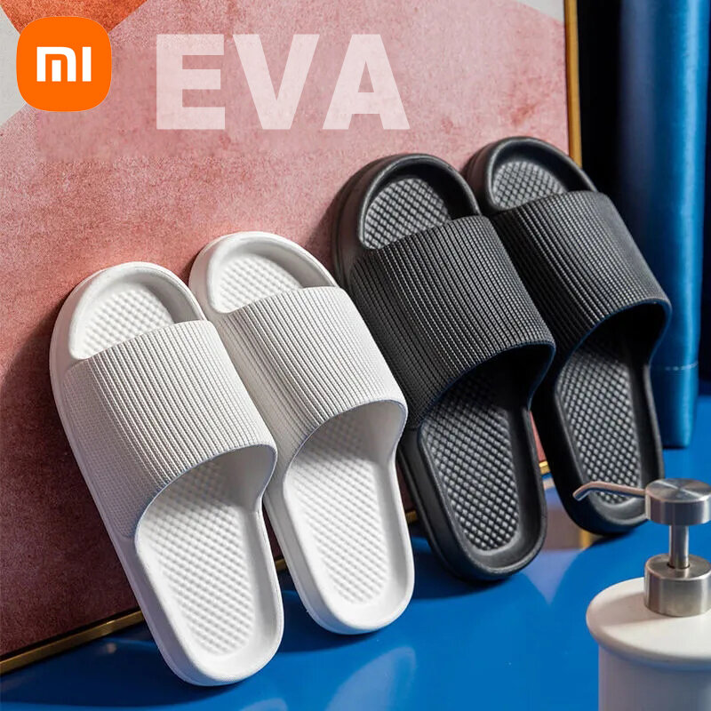 Xiaomi-sandalias antideslizantes para hombre y mujer, chanclas cómodas de suela gruesa EVA, resistentes al desgaste, para el hogar y el baño