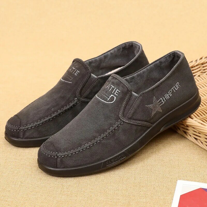 Summer Breathable Sneakers Men Canvas Shoes Slip On Loafers Men Comfty Casual Men Shoes Lightweight Flats Men Walking Zapatos