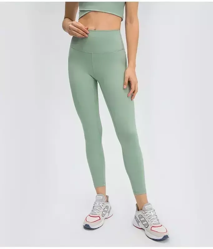 Ao-Pantalones deportivos para mujer, mallas elásticas de cintura alta, cómodas, para Fitness, Yoga, gimnasio