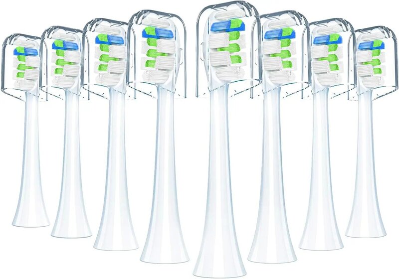 8pcs Toothbrush Heads for Philips Sonicare Replacement Brush Heads Medium Softness Dupont Bristles Electric Toothbrush Replaceme