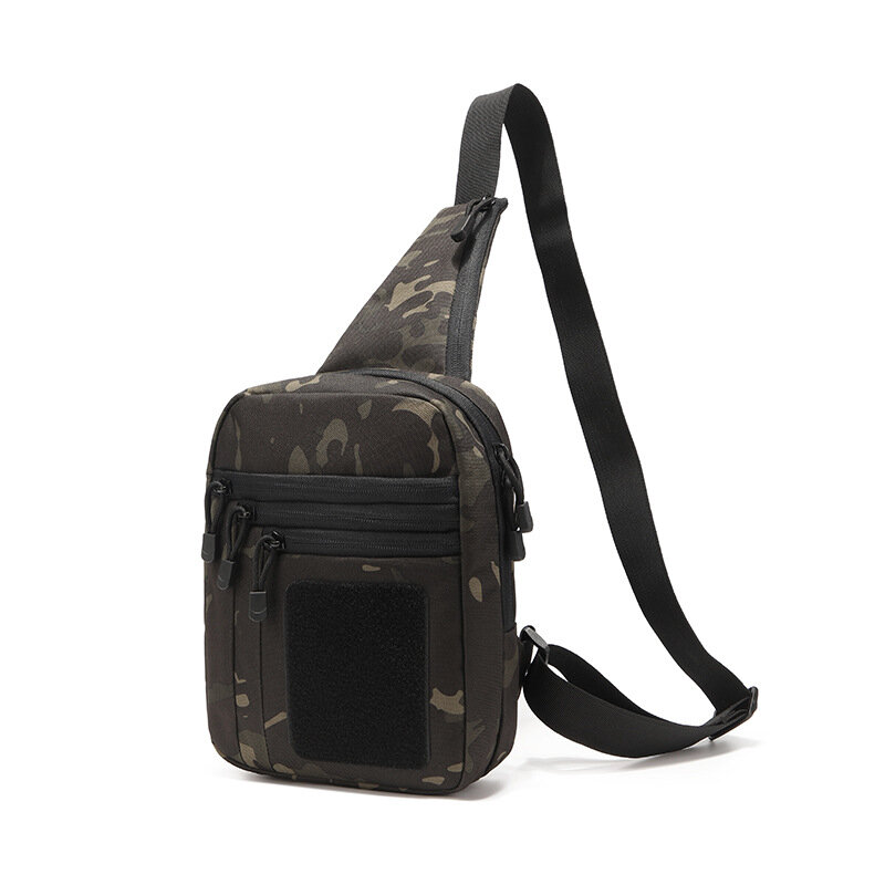 Multifunções Outdoor Peito Bag com Pistolas Coldre, Airsoft Training, Shoulder Bag, Sports Crossbody Sling Bag, Novo, 2024