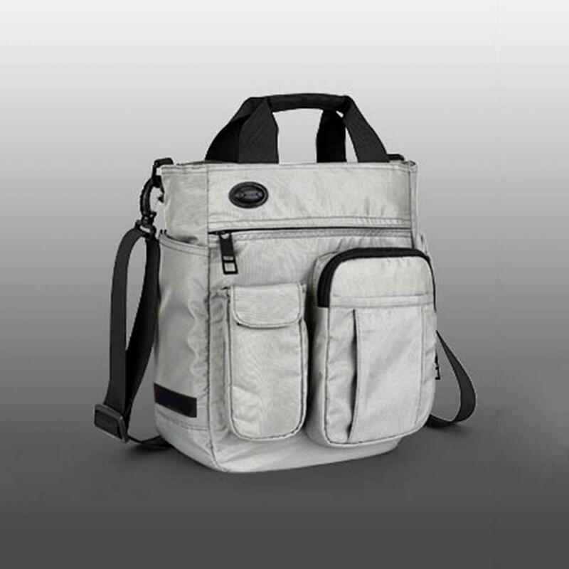 Деловая мужская сумка через плечо, британский модный тоут на молнии с несколькими карманами, портфель-мессенджер, дорожная сумка для ноутбука