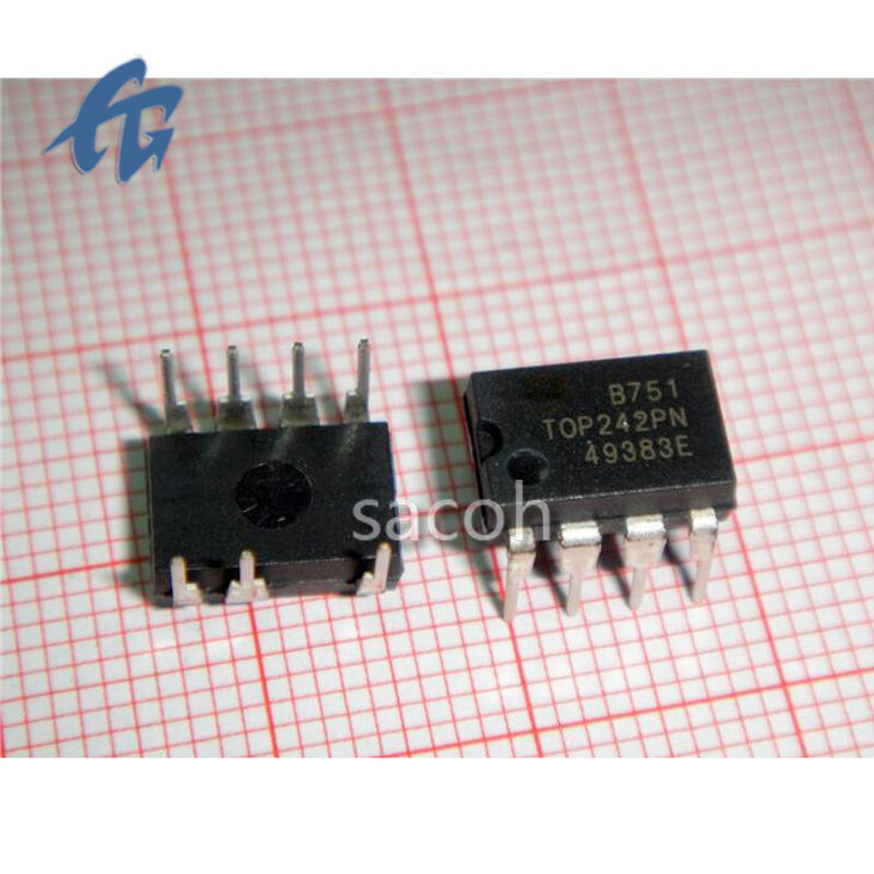 オリジナルのスイッチングパワー管理チップIC、集積回路、高品質、地形242pn、ディップ-7、新品、10個
