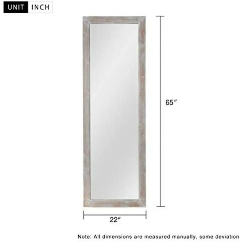 Traditional Floor-to-Ceiling Mirrors Rustic floor-to-ceiling mirrors standing or against a wall - natural color