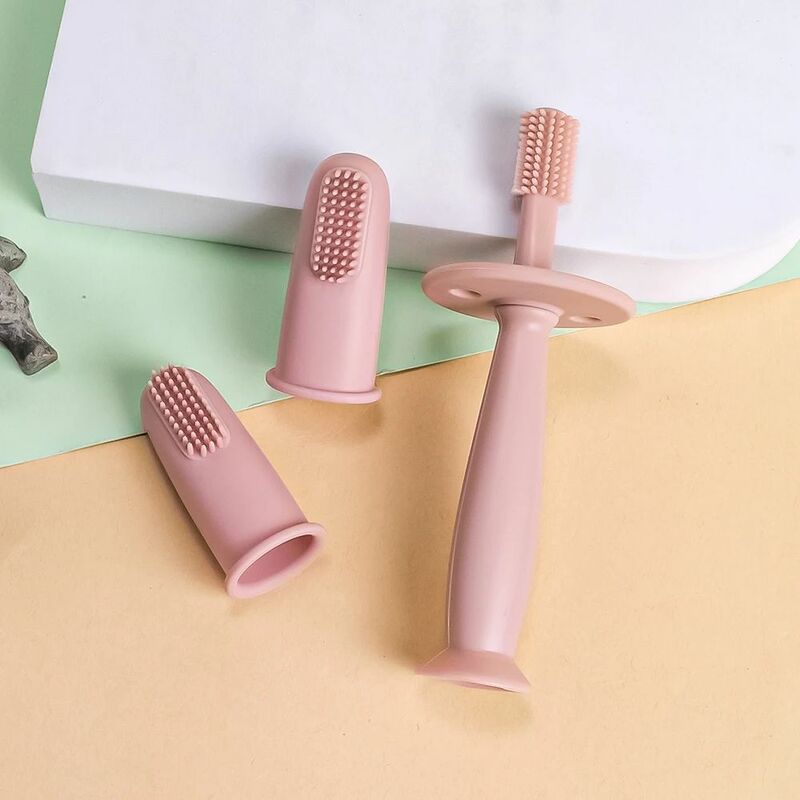 3pcs Baby Finger Toothbrush Soft Cleaning Toothbrush For Kids  BPA Free Oral Health Care For Infant Gentle Protect Babie