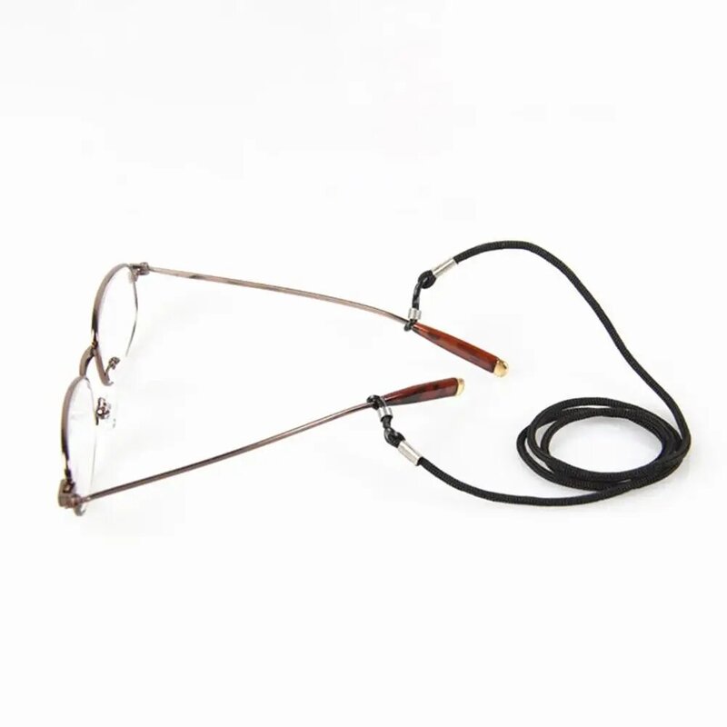 Cordón de nailon negro para gafas, soporte para gafas de sol, correa para el cuello, accesorios para gafas, 1 unidad