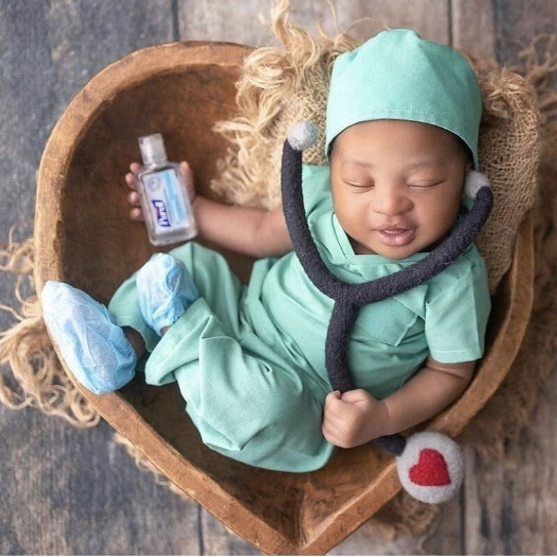 Fotografia recém-nascido roupa do bebê menino conjunto estúdio tiro foto acessórios adereços
