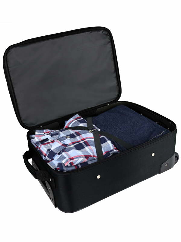 Pelindung Pilot Case 18 Softside, koper Carry-on 18 inci, warna hitam