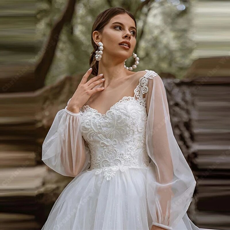 Женское свадебное платье It's yiiya, белое элегантное платье в богемном стиле с длинными рукавами на лето 2024