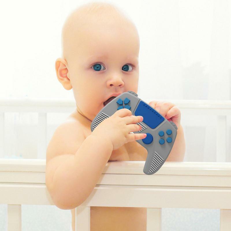 Controle de jogo Silicone Dentição Brinquedo Do Bebê Recém-nascido Dentição Sensorial Brinquedos Leve Mastigar Brinquedo Para A Amamentação Da Criança