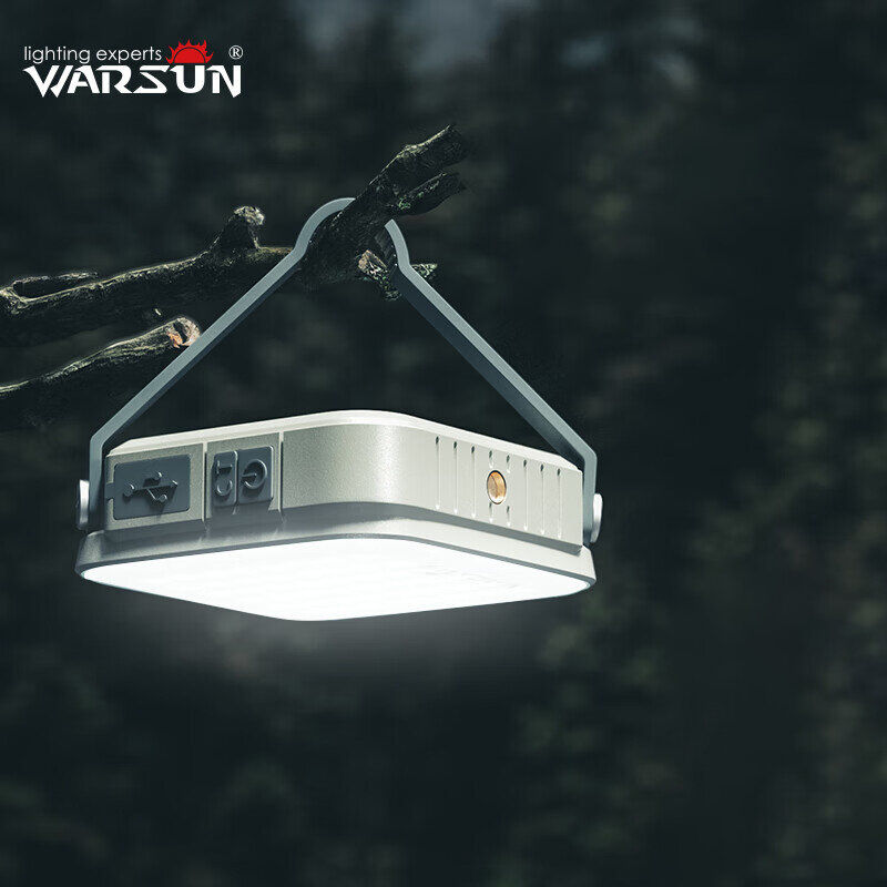 Warsun-Camping Lights, impermeável, IPX6 SMD, recarregável, luzes suspensas ao ar livre, luz de preenchimento portátil, iluminação de manutenção do trabalho