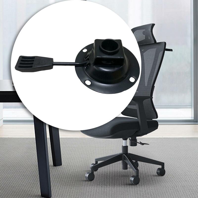 Office Chair Tilt Control Mechanism Mount Plate Metal Frame Accessories Sturdy Universal Repair Parts with Lift Lever Adjustable