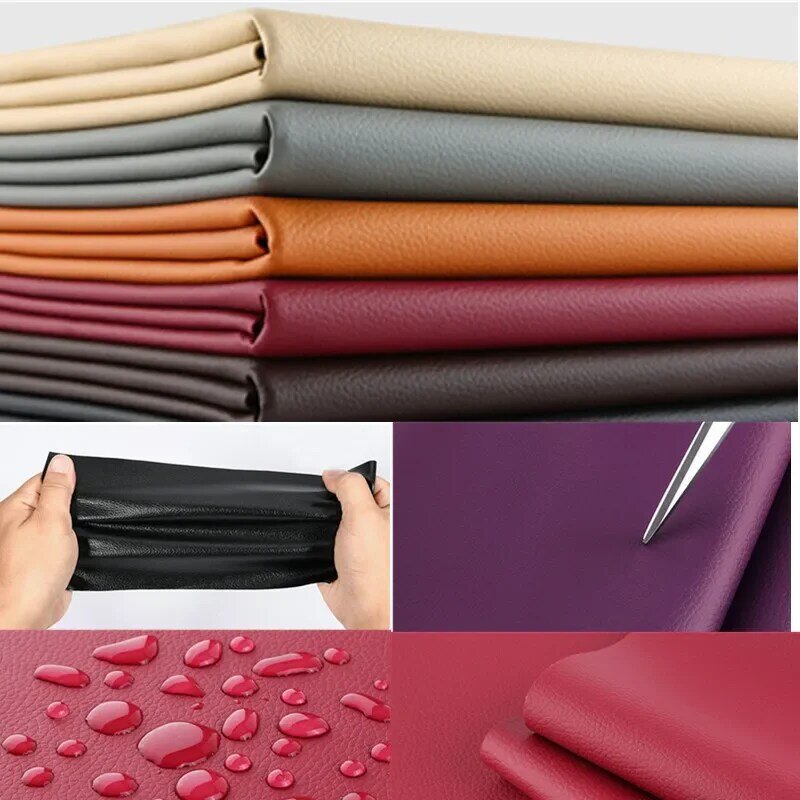 100/200x137cm PU Leather Self Adhesive Fix Subsidies Simulation Skin Back Since The Sticky Rubber Patch Leather Sofa Fabrics