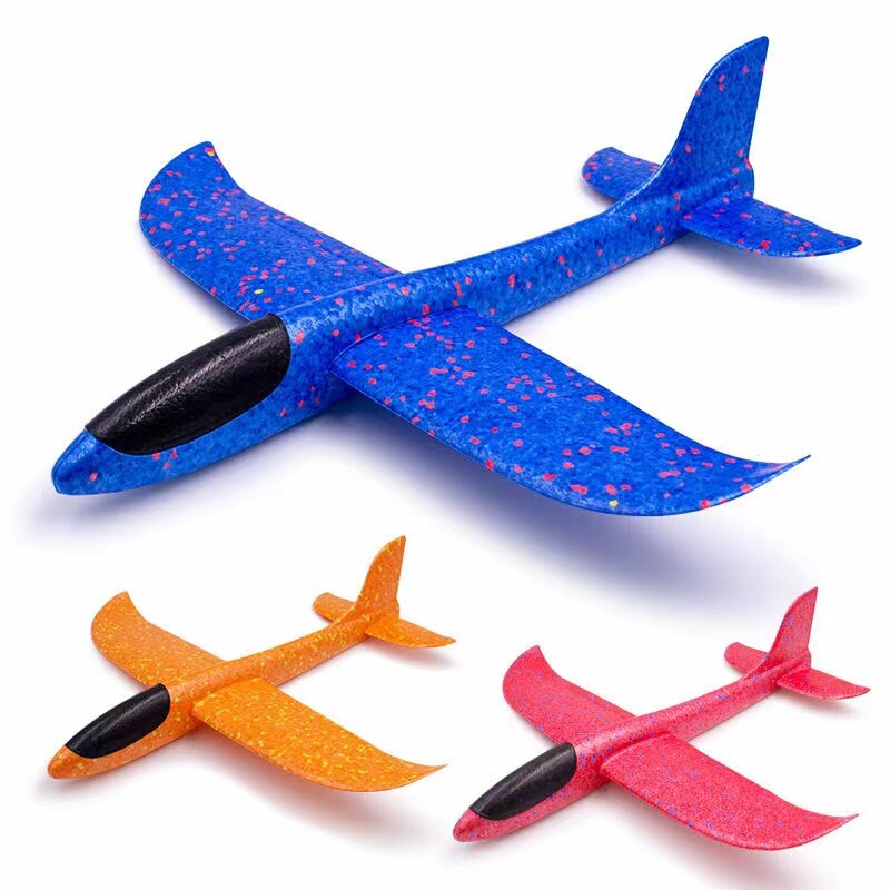 طائرة شراعية كبيرة من الفوم طائرة رمي يدوية طائرة بالقصور الذاتي EPP فقاعة الطائرات في الهواء الطلق إطلاق ألعاب للأطفال الأولاد هدية