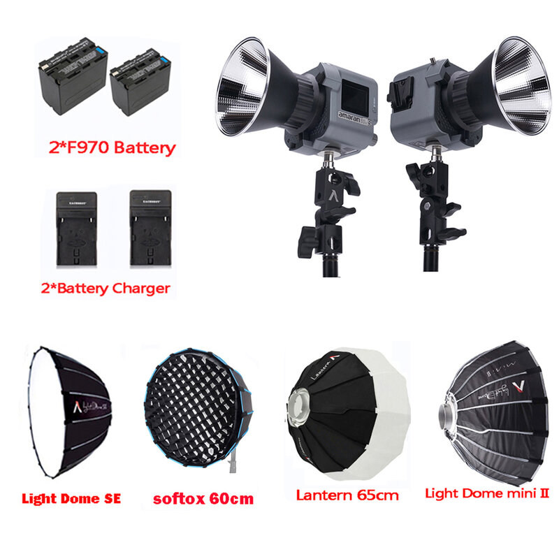 Aputure-Lampe vidéo LED bicolore, Java an Cob 60x 60D, série S, 2700K ~ 6500K, 60W, éclairage de caméra, studio de photographie, mise à niveau