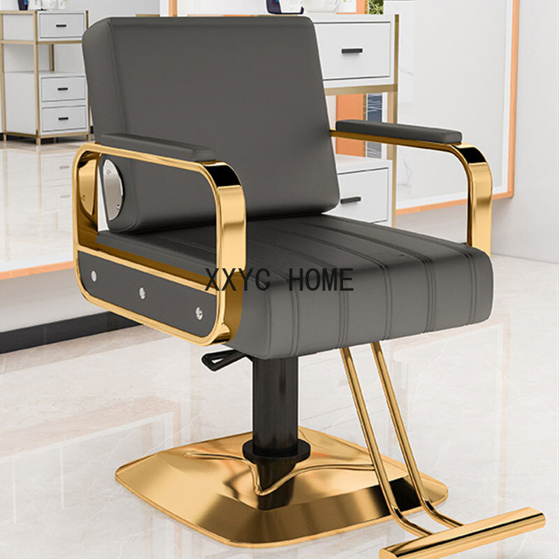 Sillas  peluquería estéticas  estilista dorado, sillas giratorias  pedicura, muebles  salón profesionales, MQ50BC