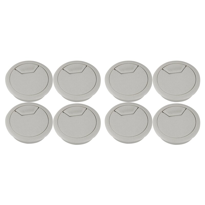 8 pcs 53mm Bohrloch Kunststoff Home Computer Schreibtisch Kabel Kabel tüllen