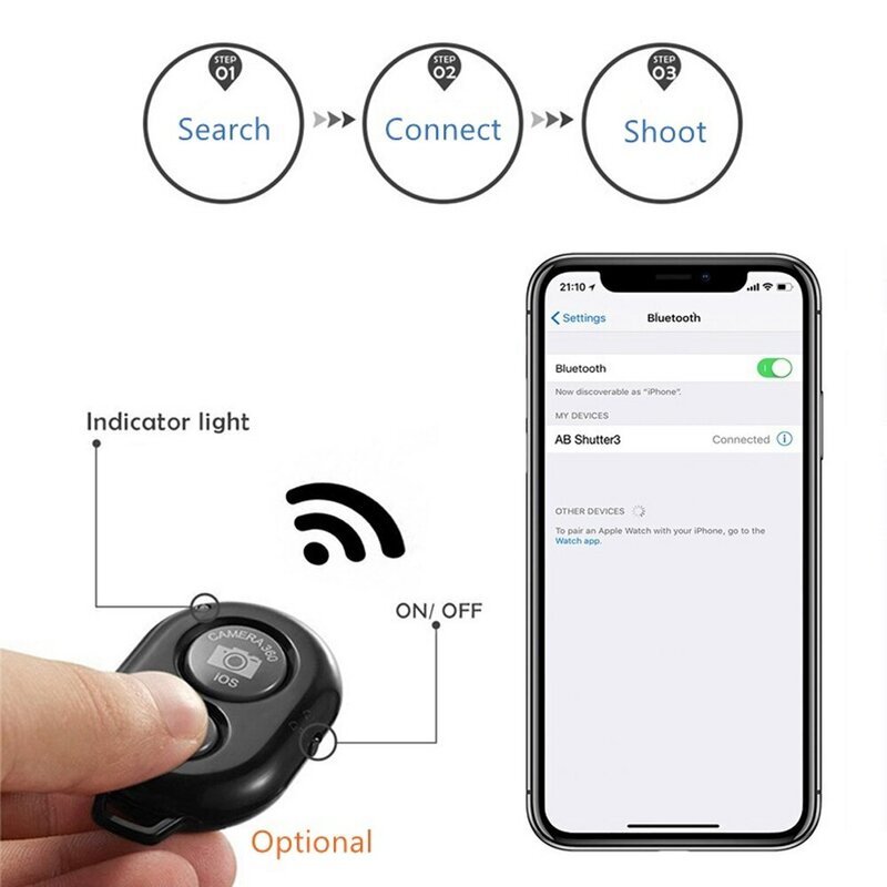 Treppiede Nagnahz per telefono supporto per treppiede per telefono con registrazione Video da 150cm con supporto per fotografia per telefono con fotocamera universale a distanza Bluetooth