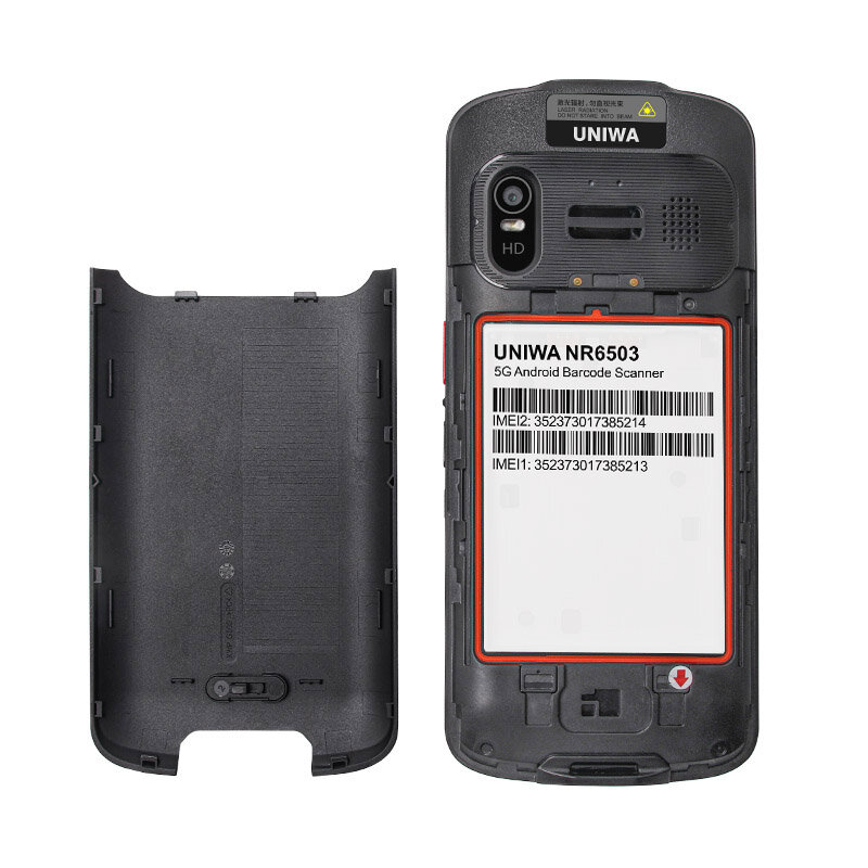 هاتف ذكي UNIWA-Android 13 NR6503 5G ، 8GB + GB Scanner ، IP68 QR ، Honeywell ، وحدة المسح الضوئي ثنائي الأبعاد ، قارئ RFID ، شبكة mAh ، NFC