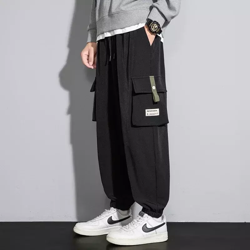 Pantalon cargo imprimé coupe-vent multifonctionnel pour homme, pantalon en polyester extérieur, pantalon à manchette chaud polyvalent, hiver