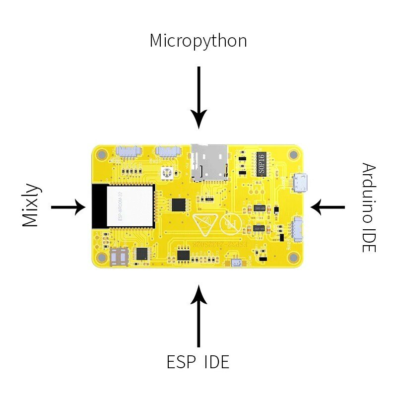 ESP32 Arduino LVGL WIFI & Bluetooth papan pengembangan 2.8 "240*320 layar tampilan pintar modul LCD TFT 2.8 inci dengan sentuhan