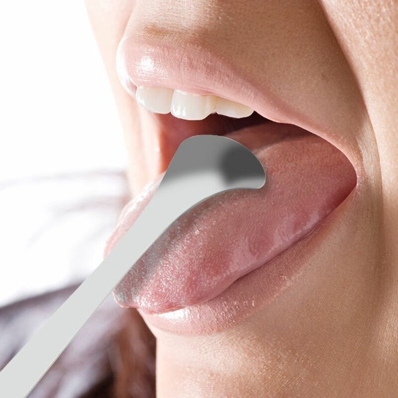 Pengeruk lidah pembersih lidah baja tahan karat, alat perawatan kesehatan gigi kebersihan mulut, pembersih mulut segar 1/2/3 buah