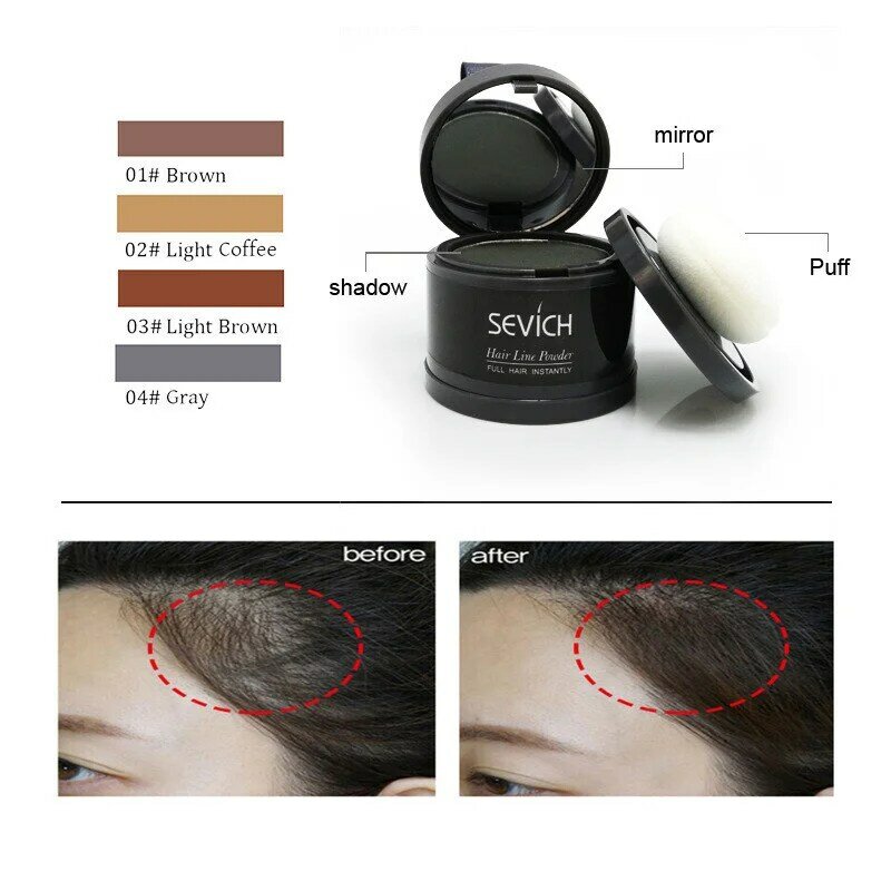 1PC Hairline Shadow Powder Hair Filling Repair Concealer Forehead Trimming Bald Coverage Hair Fluffy Makeup Beauty Tools