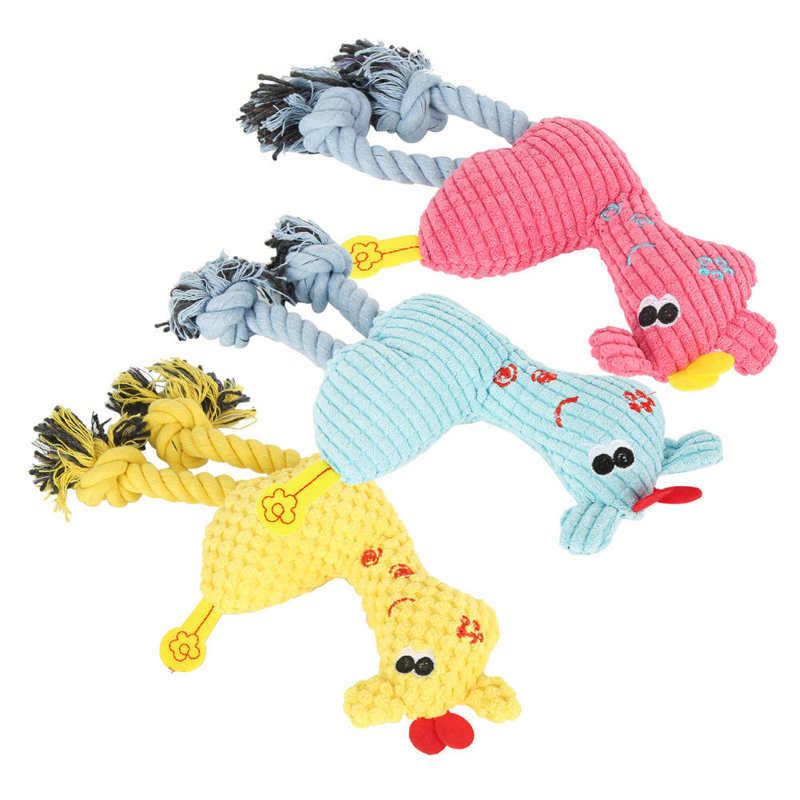 Grappig Huisdier Speelgoed Piepende Puppy Chew Speelgoed Hond Pluche Tandenknarsen Reiniging Herten Vormige Honden Bijten Speelgoed