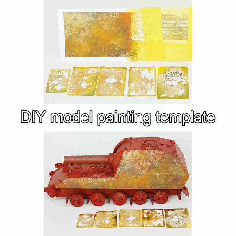 Military Building Airplane Model Tools Digital Missing Plates Spray Jet Etch Camouflage Metal Masking Plate Sheet Leak J0m1