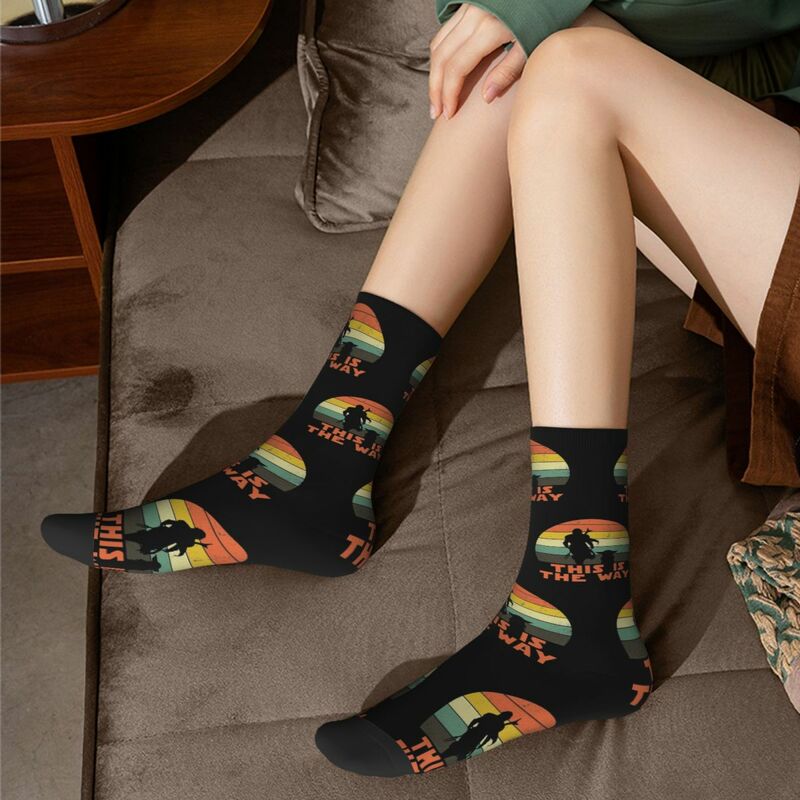 All Seasons Crew Stockings MAN_DO Socks Harajuku Crazy Hip Hop Long Socks Accessories for Men Women Christmas Gifts