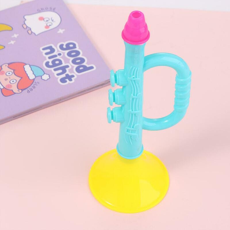 Trompeta de plástico para niños, juguete educativo de 17CM para aprendizaje, música, el mejor regalo