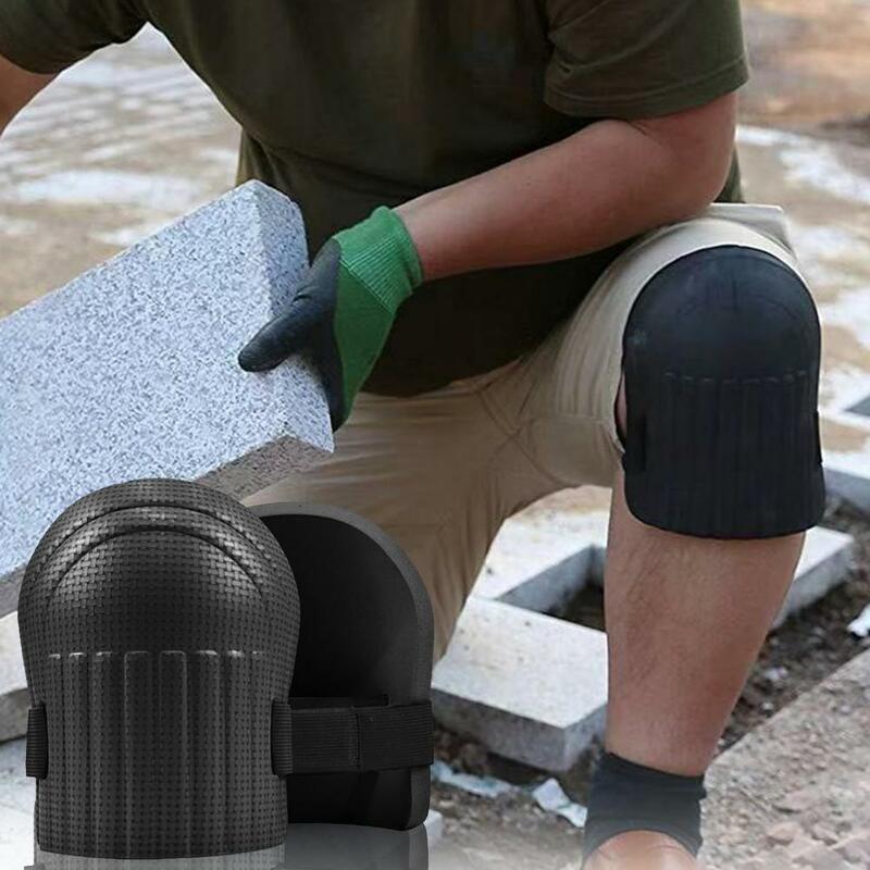 1 Pair Knee Protection Pads Tile Mud Workers Knee Protectors Braces Floor Brick Cement Garden Work Knee Supports Protective Gear