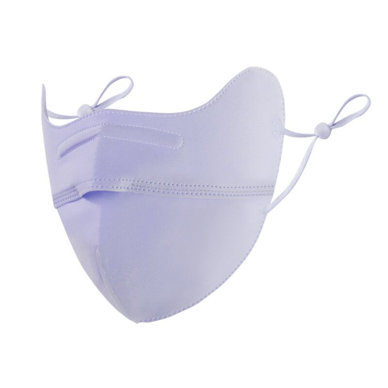Máscara facial de seda de gelo respirável, lenço anti-UV, máscara anti-sol, esportes ao ar livre, venda quente
