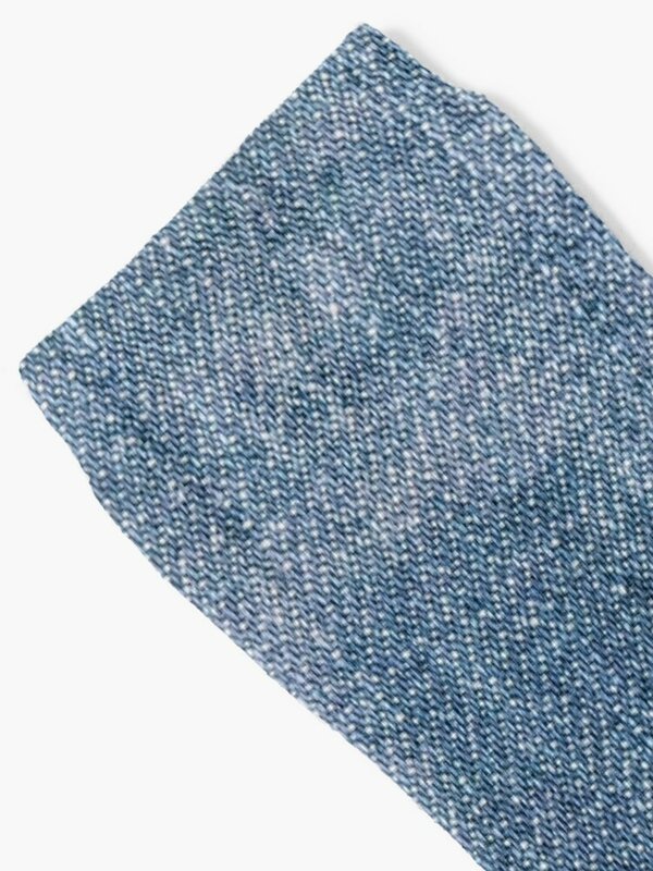 Doppelte textile Textur weiß gefärbt ich liebe Blue jeans Denim Socken Rugby schiere Großhandel Socken Damen Herren