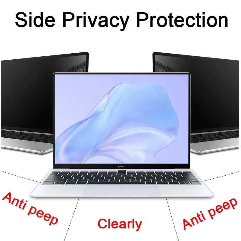 Антишпионская Защита экрана для Huawei MateBook D14 D15 X Pro 14,2 14S MagicBook 13 14 15 16 антишпионская/Антибликовая пленка Фильтр конфиденциальности