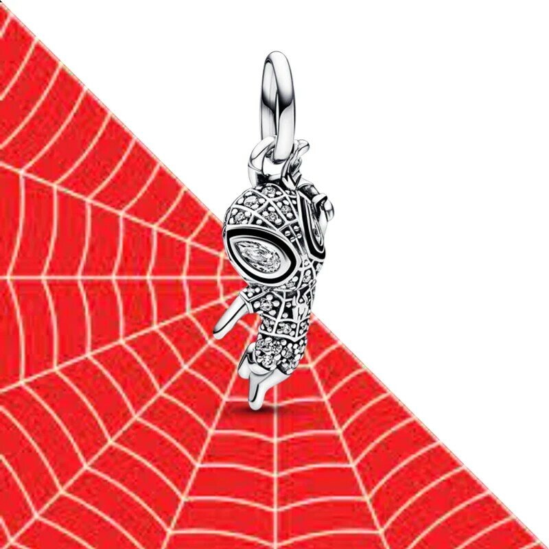Oryginalne 925 srebro Spiderman urok Plata De Ley dla Pandora oryginalna bransoletka DIY tworzenia biżuterii najlepiej sprzedających się prezentów