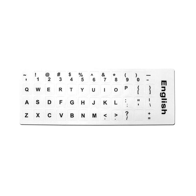 Inglês fosco teclado adesivos, Laptop Letter adesivos, película protetora, E6K7