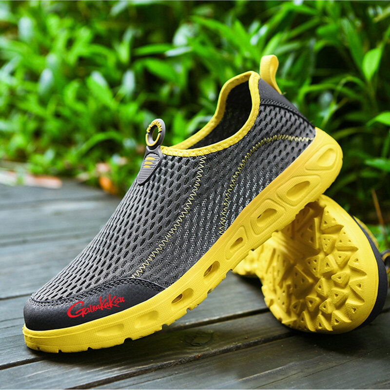 Chaussures de pêche antidérapantes à séchage rapide, en maille respirante, de grande taille, de sport, de pataugeoire, de plongée, de randonnée, d'été