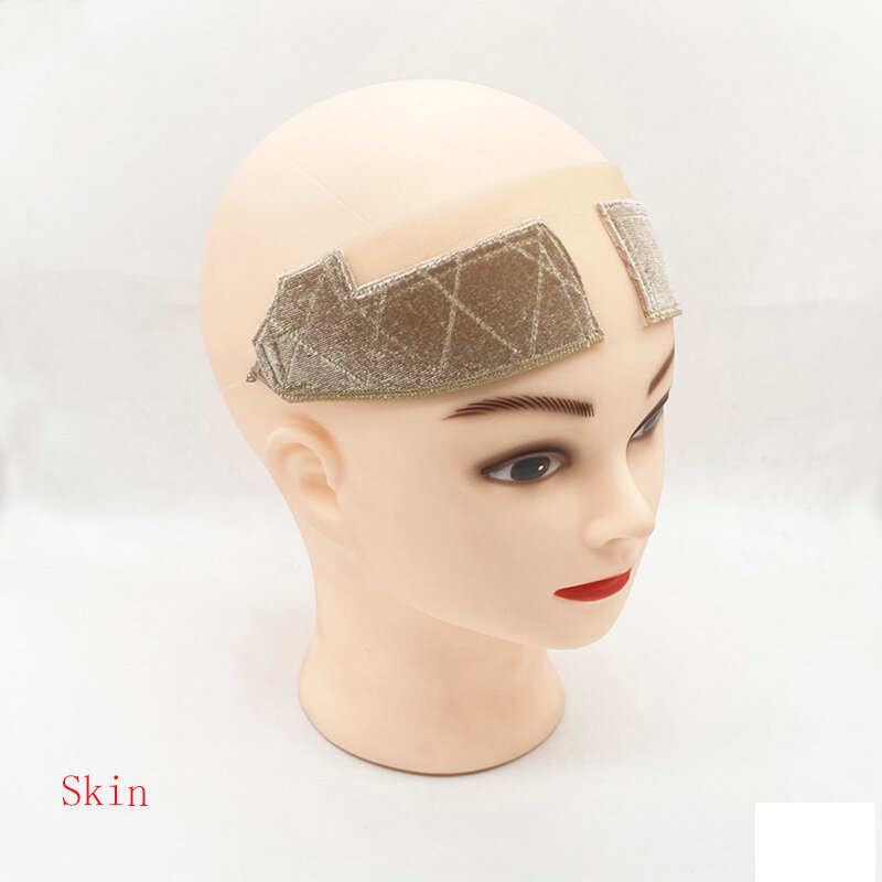 Diadema de agarre para peluca, diadema de terciopelo, banda para el cabello para la cabeza con línea de pesca Invisible y ajustable, accesorios para peluca