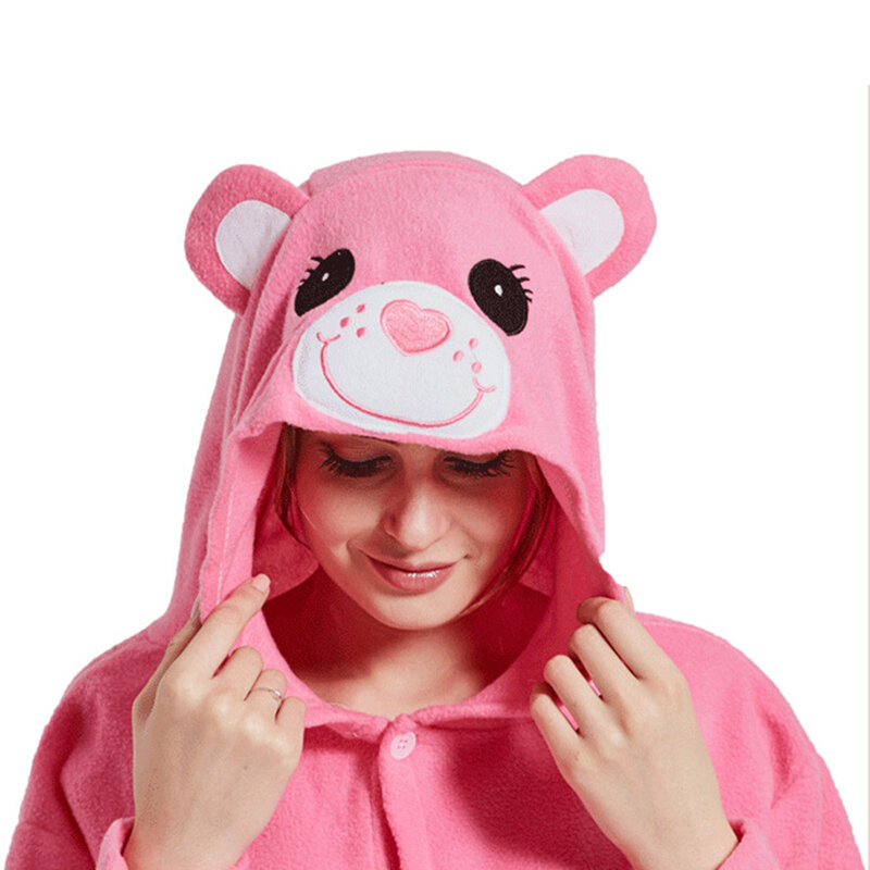 Mono Kigurumi para adultos, lencería Abydoll, pijama de una pieza, pelele esponjoso, Disfraces de Halloween de Cosplay