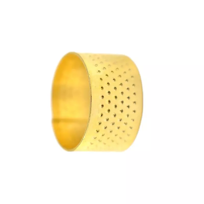 Dedal antiguo de Metal dorado, tamaño 18x11mm, contenido del paquete, Protector de dedos Retro, especificaciones