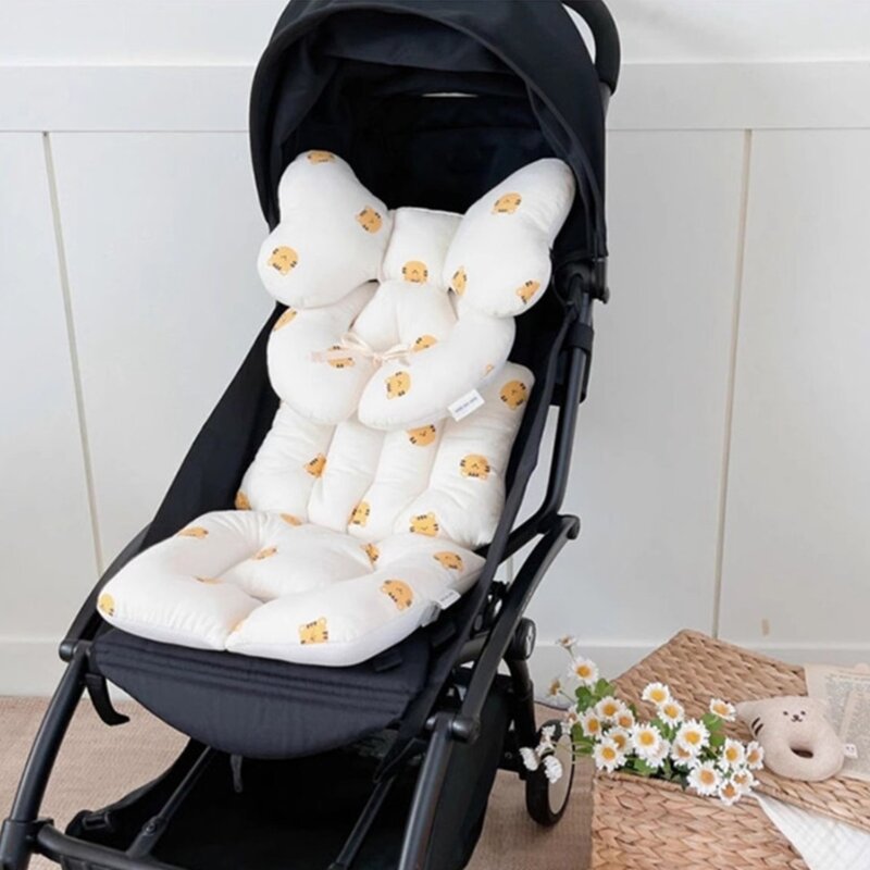 Suporte pescoço com almofada para carrinho bebê fácil limpar com design destacável mantém o saudável para seus
