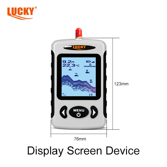 Эхолот Lucky, телефон с диагональю 2,2 дюйма, точечный матричный дисплей с беспроводным датчиком типа W