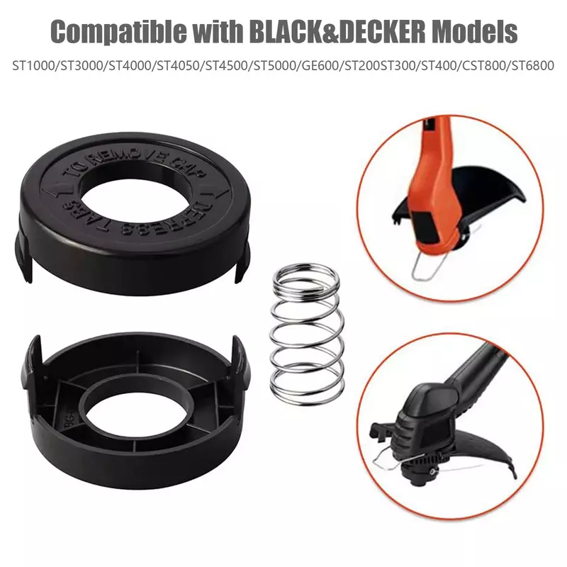 Spool Cap Cover 682378-02 For Black&Decker ST4500 For ST1000 ST4000 ST4500 Lawn Mower Kit Replacement Accessories