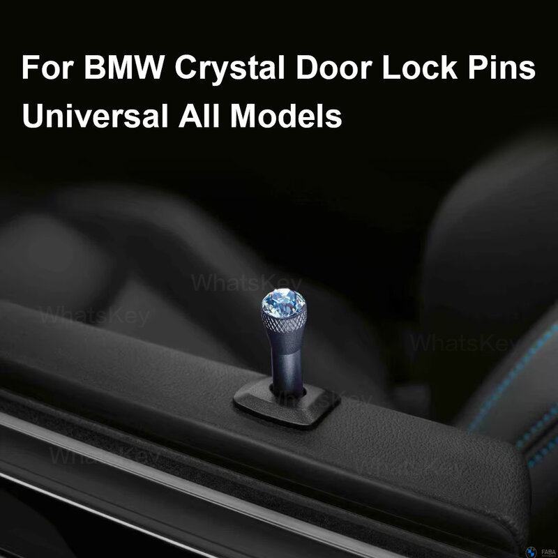 Untuk BMW Kristal Kunci Pin Pintu Universal Semua Model F10 F20 F30 G20 G30 G05 untuk Mini Cooper Aksesori Interior Mobil Mudah Dipasang