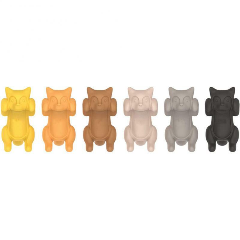 6 sztuk/zestaw Kitten Wine Cup Recognizer przenośne wiszące Meow lampka do wina markery narzędzia kuchenne silikonowe kot klip etykietowanie dostaw